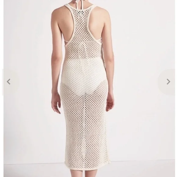 Current Elliott The Blitzed Dress - cream cover up crochet - Picture 4 of 9